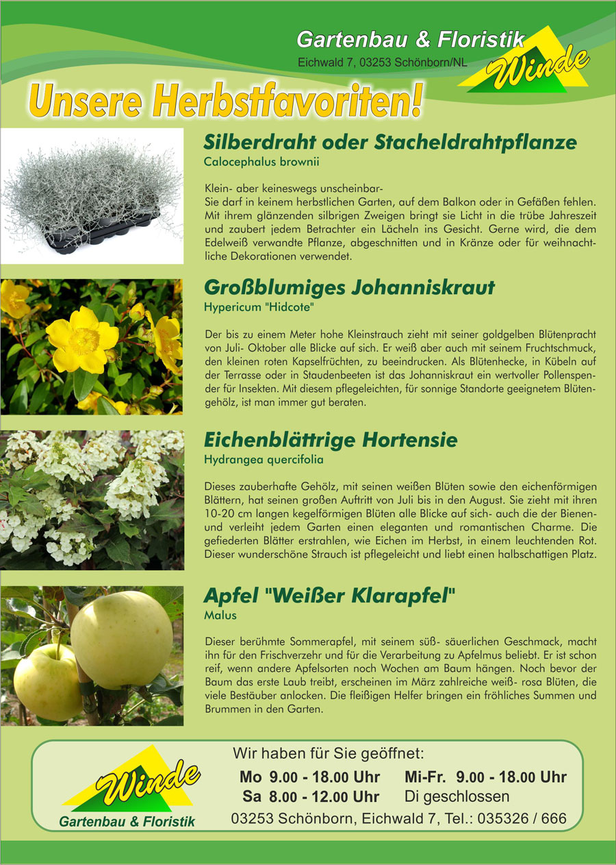 Gartenbau Winde